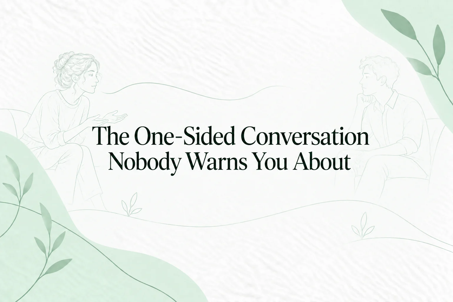 Illustrated guide to one-sided conversations with a narcissistic person